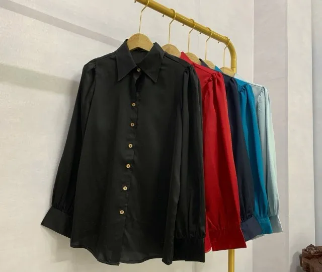 Silk Button-Up Shirt